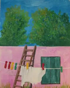 Tvätt - Tvättlina - Laundry - Bucato