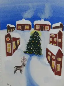 Jul - Natale - Christmas - Reindeer - Ren - Renna - Naif - Naivism