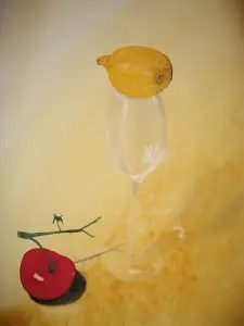 Tomat och citron - Pomodoro e limone - Tomato and lemon Still life - Vita morte - Stilleben