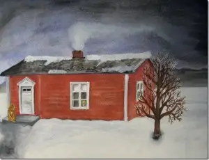 Pappas barndomshem i Snesudden - La casa natale di mio padre - Jokkmokk - Pottaure - Lappland - Lapponia - Svezia - Sweden - Norrbotten - Lapland